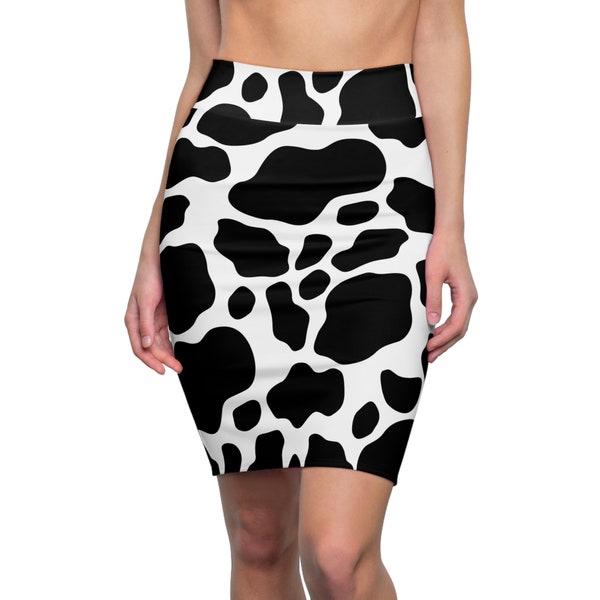 Cow Print - 1 - Women's Pencil Skirt (AOP)