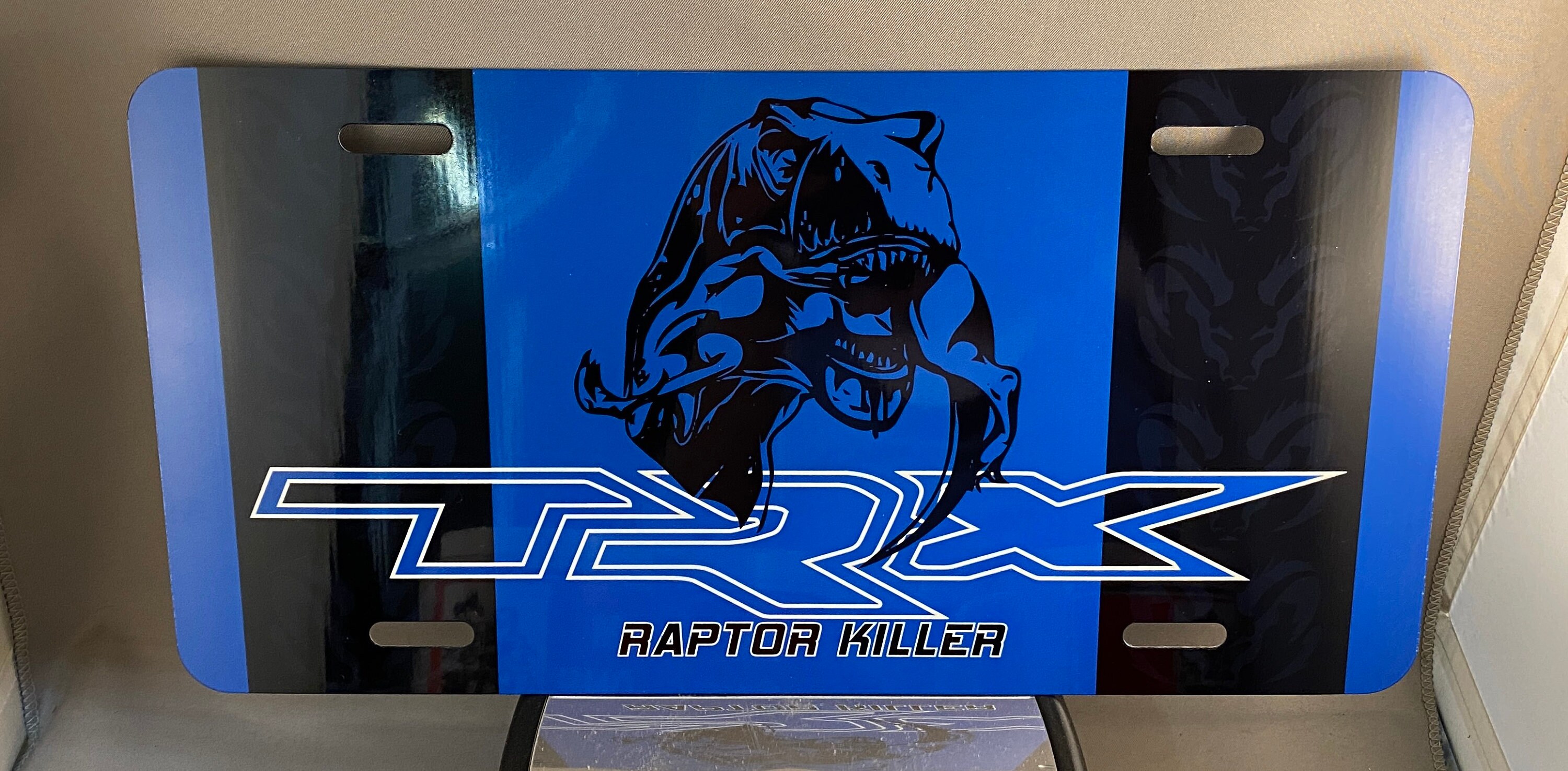 TRX License Plate With Solid Stripes Etsy