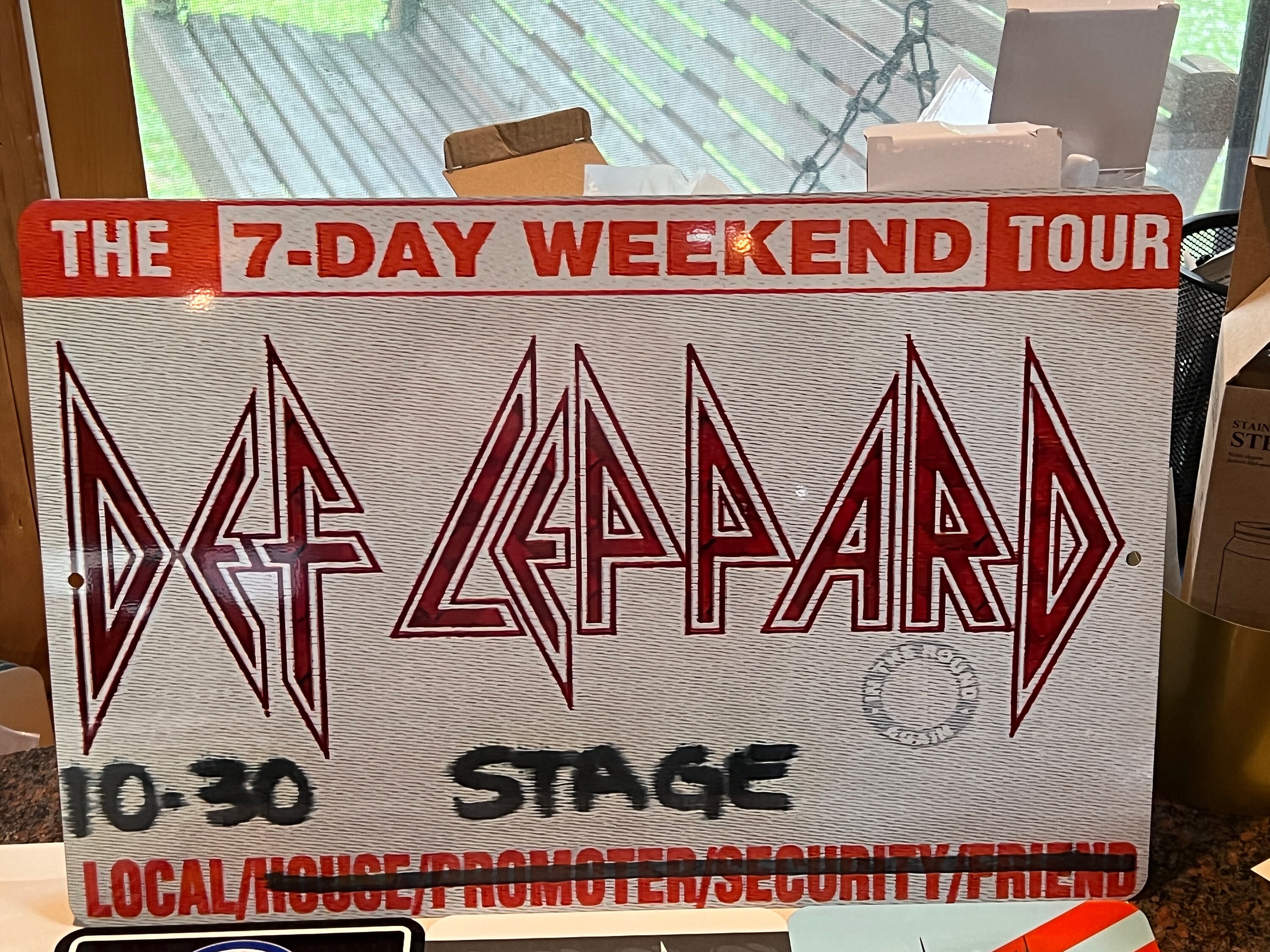 Def Day Def Leppard 7 Day Weekend Tour Backstage Pass - Etsy