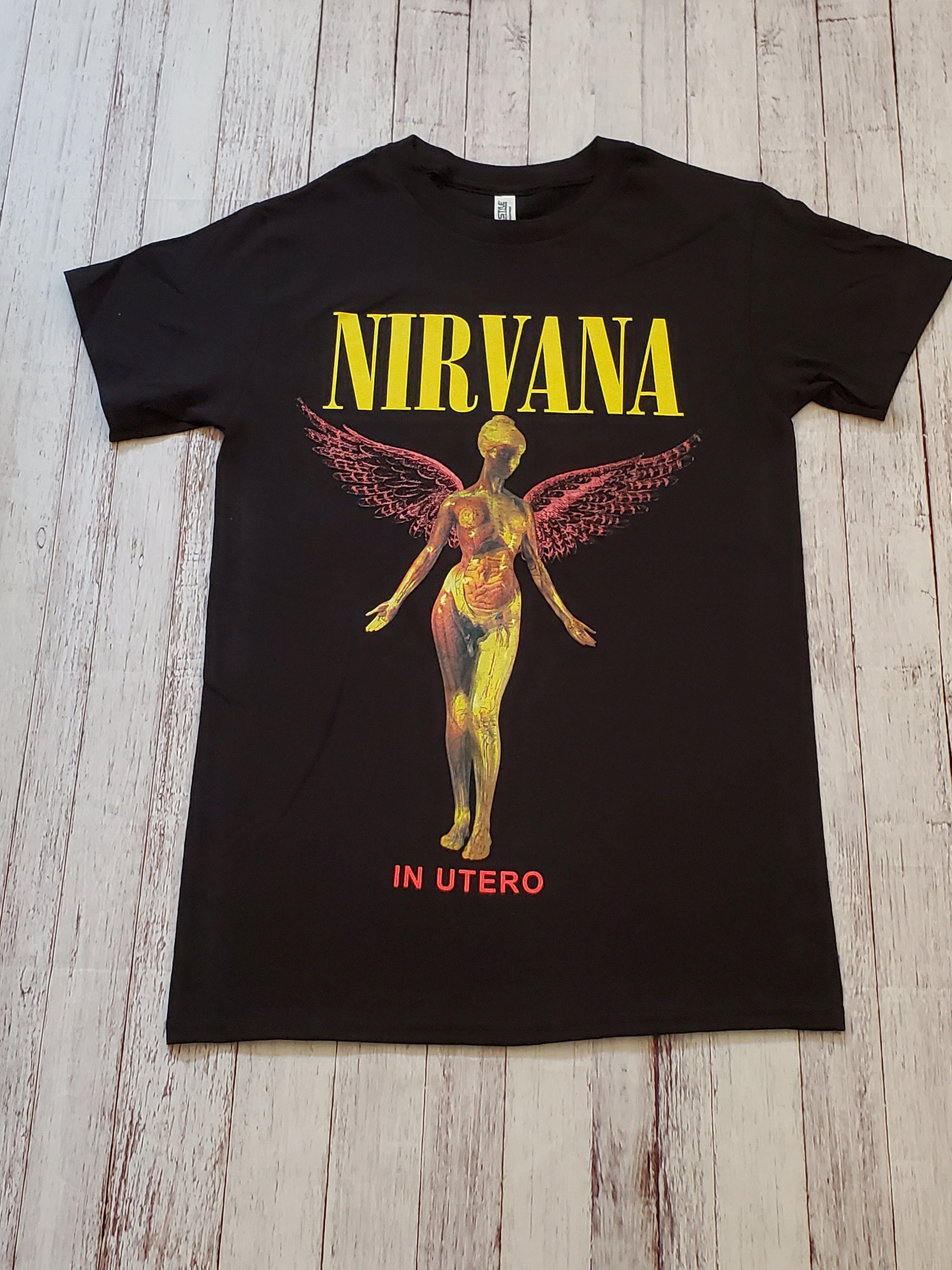NEWNIRVANA In Utero Black Tshirt Etsy NEWNIRVANA In Utero Black Tshirt Etsy