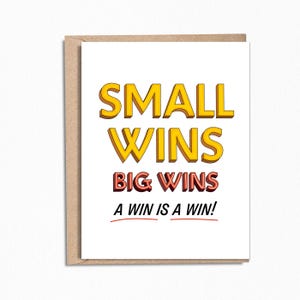 Celebrate Wins Greeting Card  | Winner Encouragement Card | Friendship Card