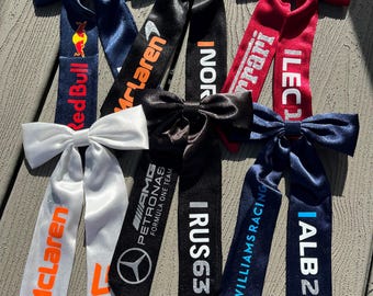 Formula One Driver Hair Bows