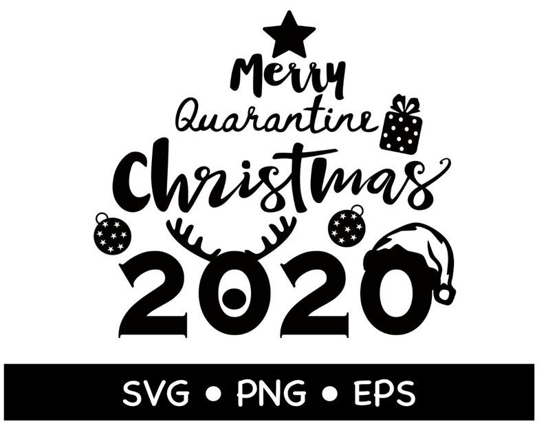 Download Merry quarantine Christmas 2020 svg png eps | Etsy