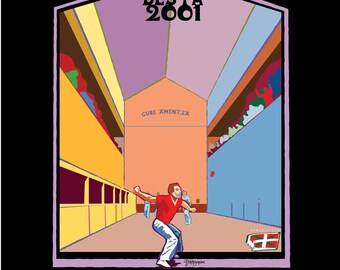 Basque Poster indoor handball court GURE AMENTSA