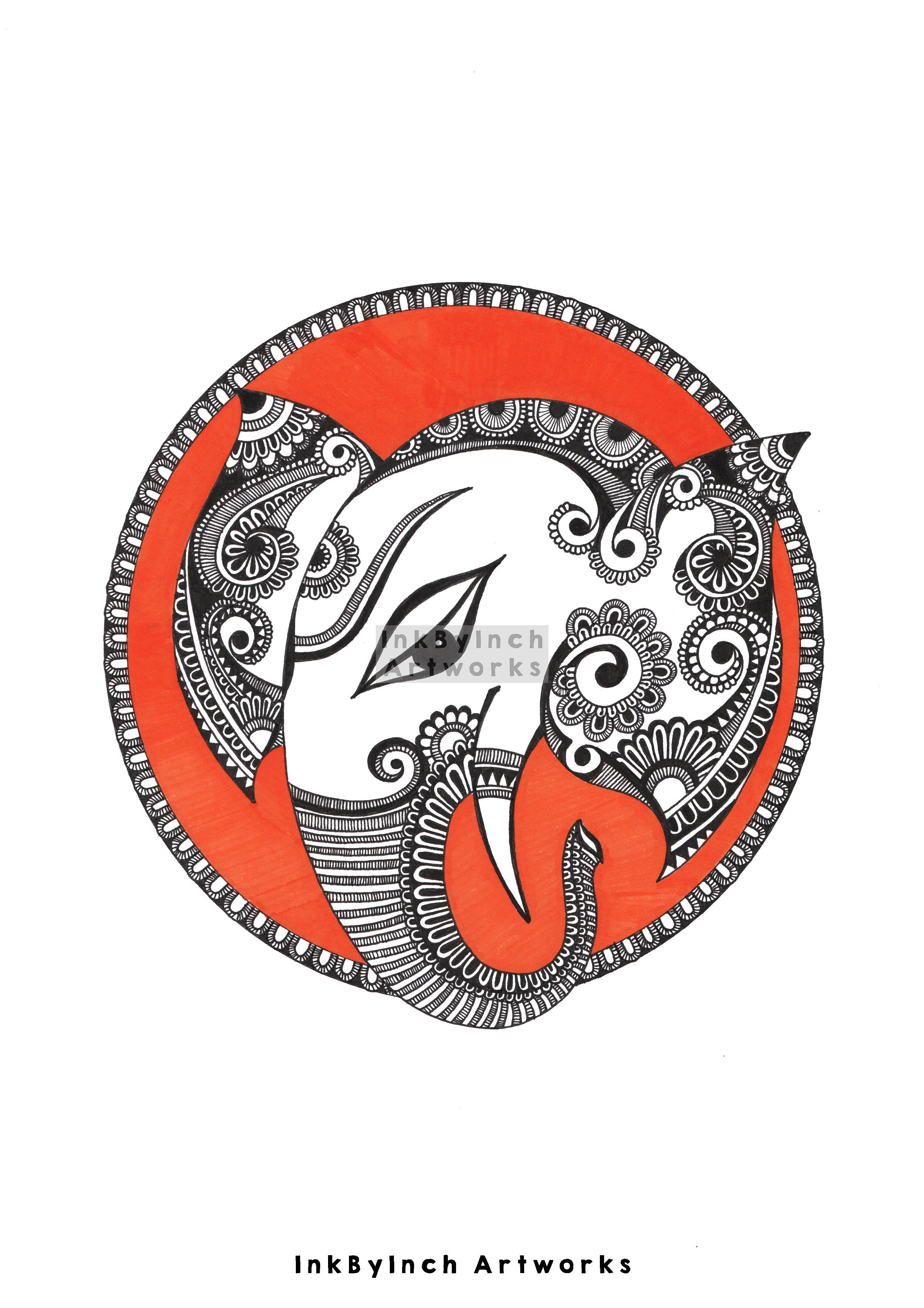 Mandala Lord Ganesh Ganesh Wall Art Ganesh Painting Ganesh Etsy