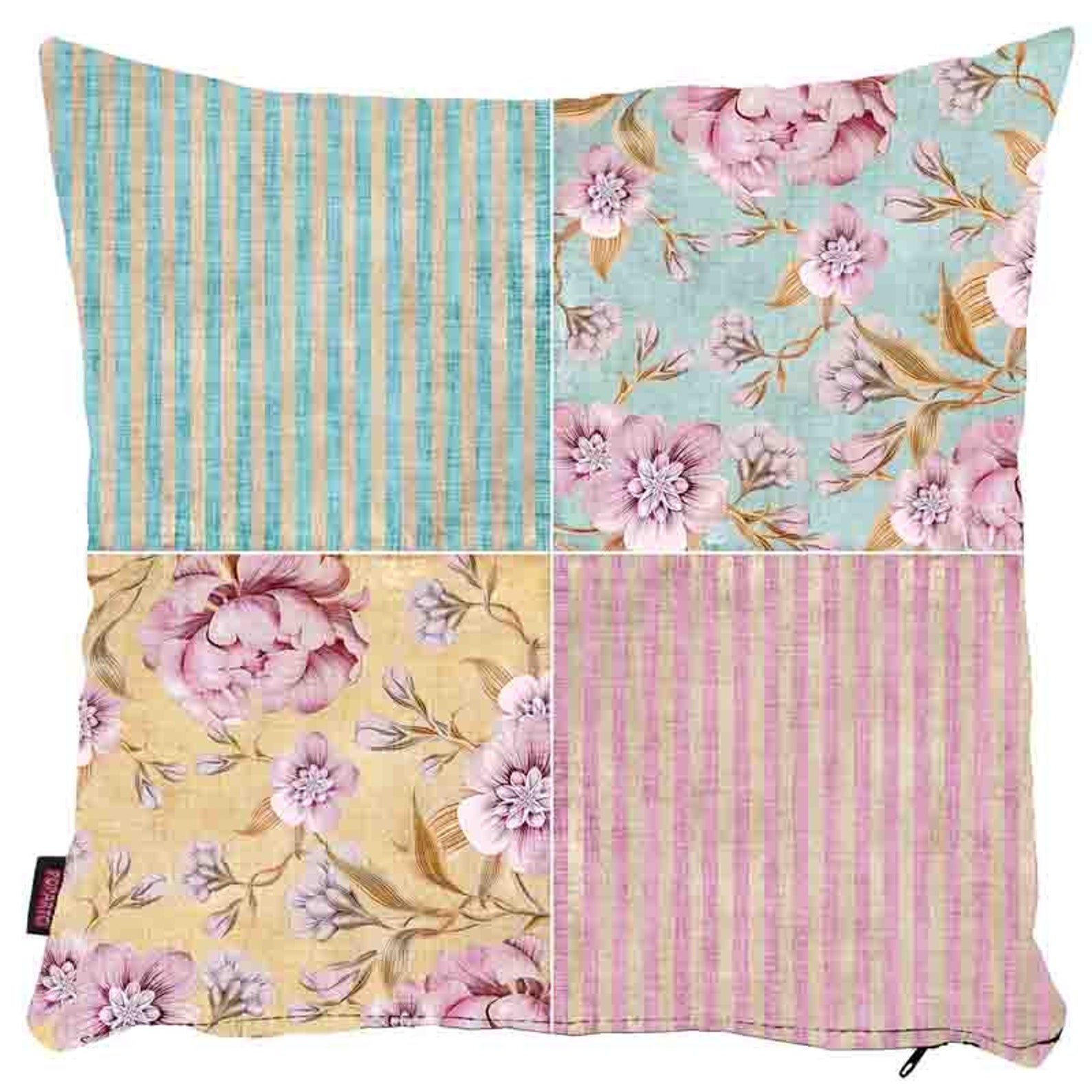 Floral Patchwork Print Decorative Home PillowsCushionsZippy Etsy