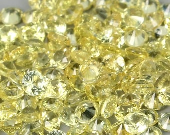 1Ct Set of Natural Sapphire gemstones, 34 pieces, 1.8mm, Brilliant cut, Songea
