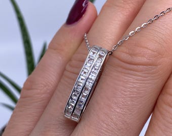 Vatslacreations Collar De Perlas Genuinas De Espinela Negra Con Cadena De Bloqueo De Plata De Ley 925, Joyería De Cuentas De Espinela Negra, Collar De Perlas De Espinela Negra, Regalo Para