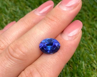 Pierre De Tanzanite Bleue Naturelle Ovale - 6.75 Carats - Certifiée GDL - Origine Tanzanie