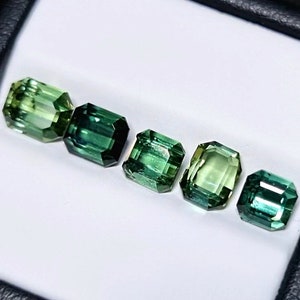 5.30Ct Set of 5 Natural Tourmaline gemstones, Mix cut, Afghanistan