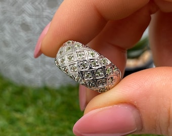 Bague En Argent 925 Plaqué Or Avec Opale D'Éthiopie Et émeraude - Neuf Sans Boîte !