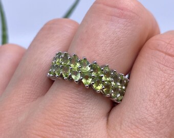 LMDPRAJAPATIS Natural Peridot Gemstone Ring - 6.25 Ratti (5.5 Carat) A+ Quality, Unheated, Certified - View #13