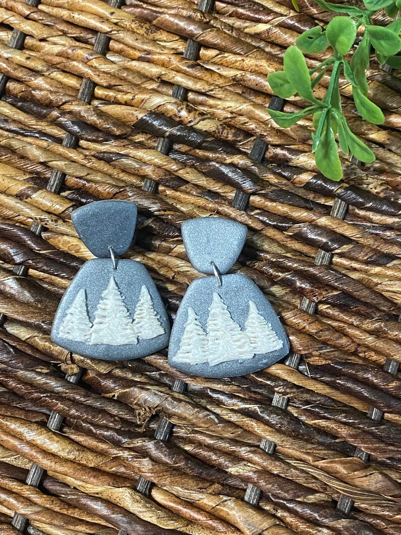 CLEARANCE Christmas Clay Earrings-Handmade Earrings Polyform clay Earrings