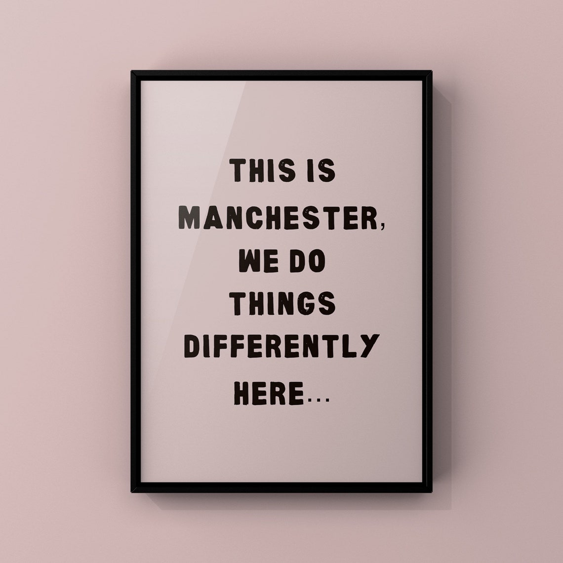 Ceci est Manchester Citation Galerie de typographie Wall