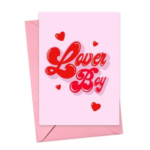 Tarjeta de niño amante del día de San Valentín