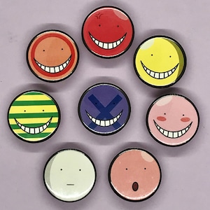 Korosensei Assassination Classroom Pinback Button Pins