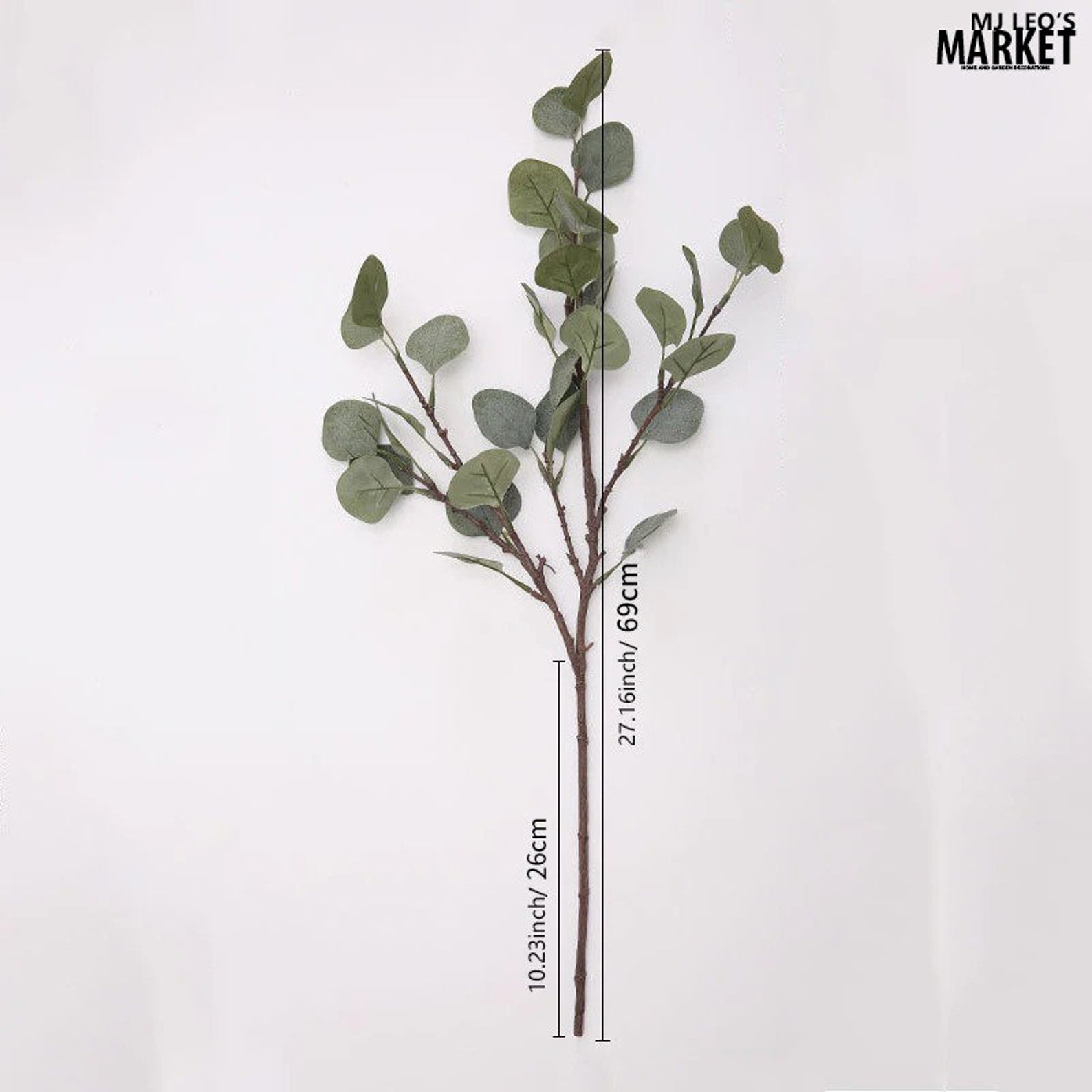 Artificial Eucalyptus Silk Leaves High Quality Long Branch Etsy