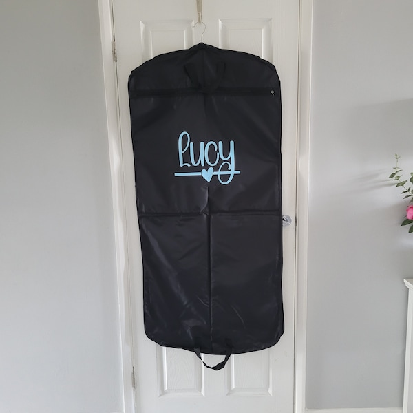 Personalised dress carrier, dance costume bag, rhythmic gymnastics costume bag, lyrical costume bag, garment bag