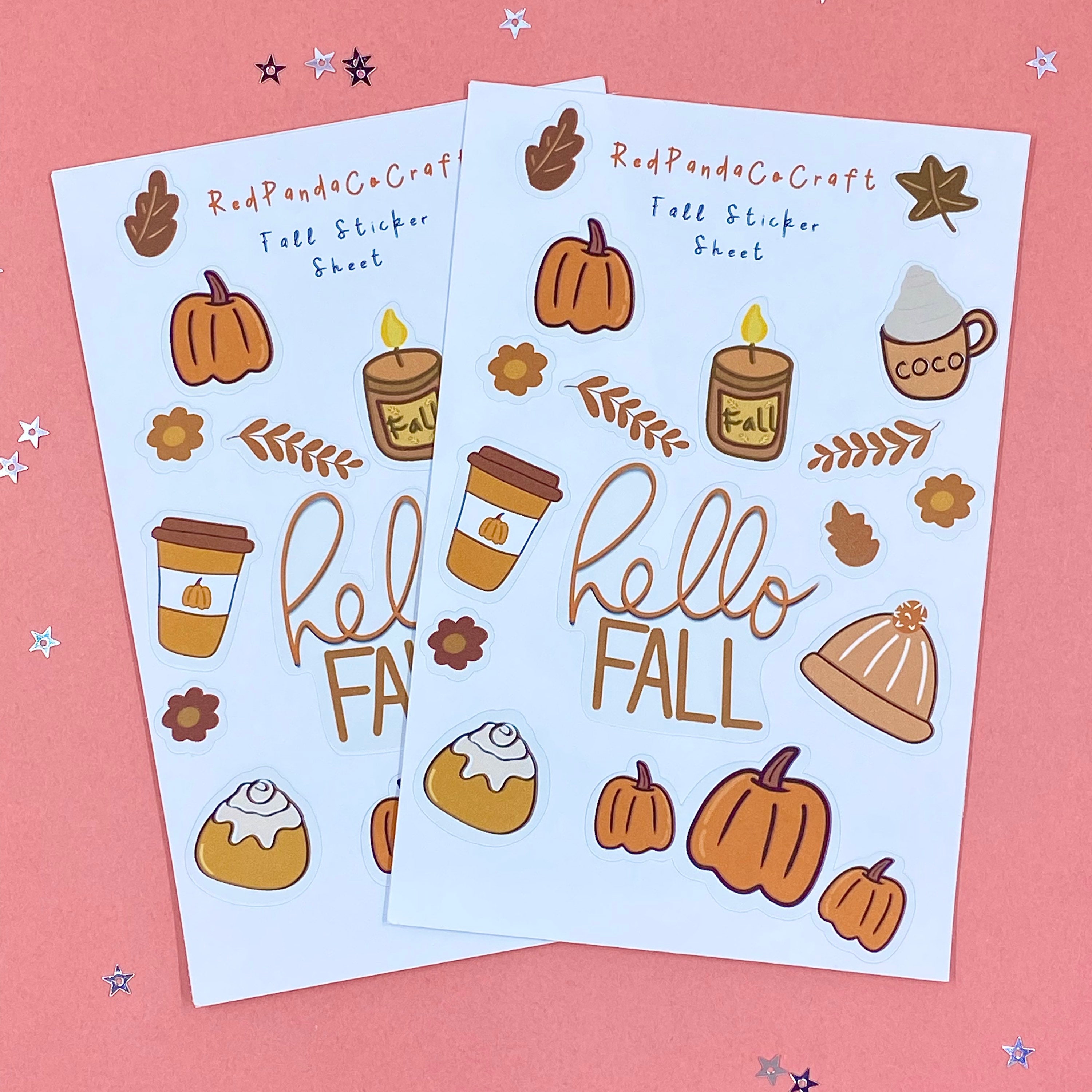 Paper & Party Supplies Stickers Bullet Journal Stickers Autumn Sticker ...