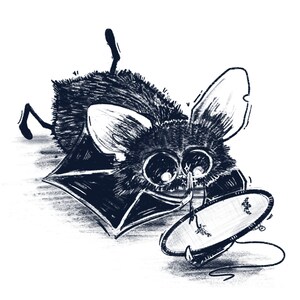 Kreuzstich Fledermaus - Crafting Bat Friend Print