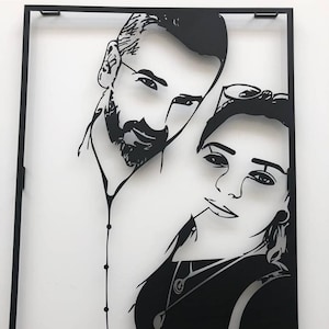 Custom Metal Portrait: Personalized Family Photo Wall Art
