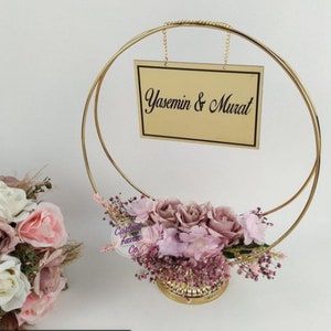 Custom Nikkah Sign: Floral Muslim Wedding Decor