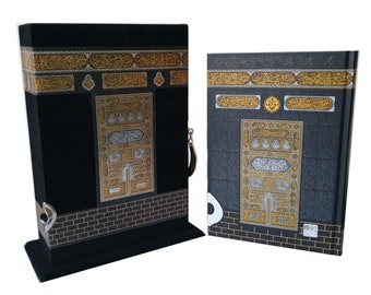 Kaaba Cover Koran Buch, Der Luxus koran, Gebundenes Koran, Koran in arabischer Sprache geschrieben,  islamisches Geschenk, Koran Dekor Buch