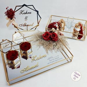 Personalized Nikkah Ring Plate and Sign, Nikkah Ring Tray, Nikkah Ring Holder, , Islamic Wedding Tray, Nikkah Decoration,Wedding Decor,