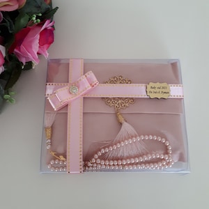 Personalized Yaseen Book and Tasbeeh Gift Set with Box, Ramadan Gift Set, Eid Gift Set, Islamic Gift Set, Surah Yaseen Box, Muslim Gift Box