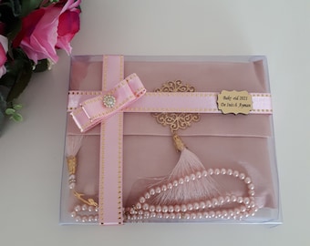 Set regalo personalizzato per libro Yaseen e Tasbeeh: regalo islamico per l'Eid Ramadan