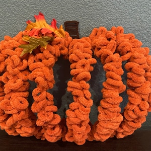 3D pumpkin wreath