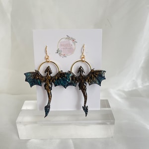 Dragon| Fourth Wing inspired| Tairn| clay earrings| lightweight| multiple options