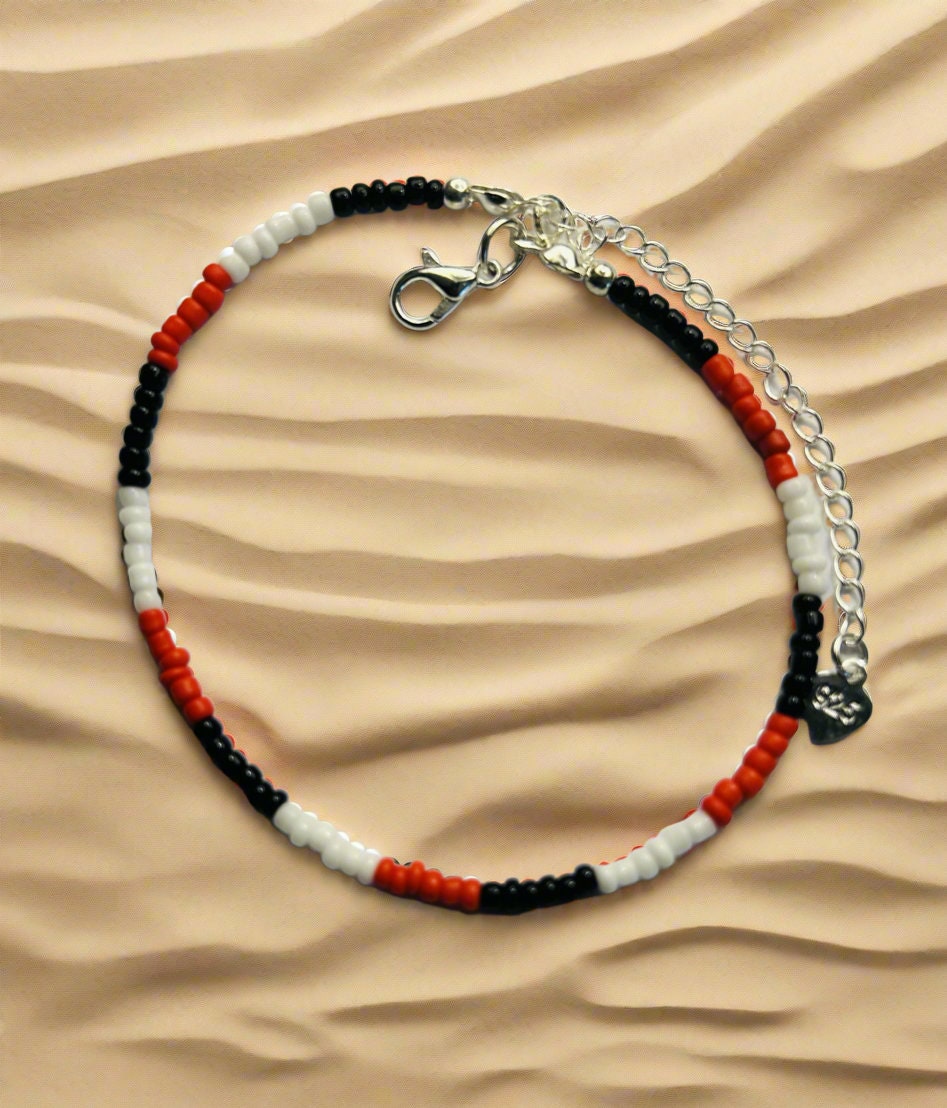 Trinidadian (Trinidad and Tobago) Themed G&N Island Charm Beaded Anklet