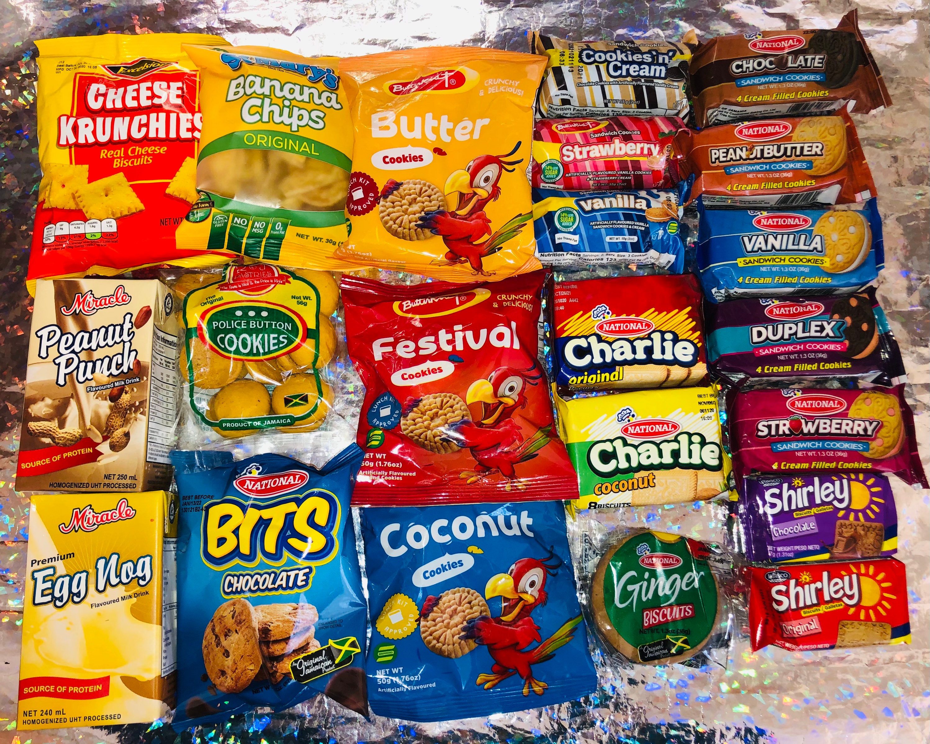 Jamaican Snack Box Shirley Biscuits Mix Up Etsy