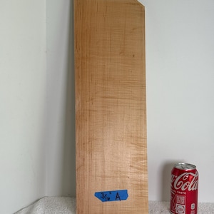 3/16" Curly Tiger Maple Wood Board:  Quartersawn, Sanded and All Crafts Ready
