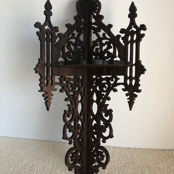 Wooden Cathedral Wall Decor Etsy