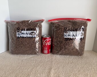 2 Pounds Organic Kiln Dried Hardwood Shavings, Walnut, Cherry, Oak, Maple, Mahogany, Sycamore