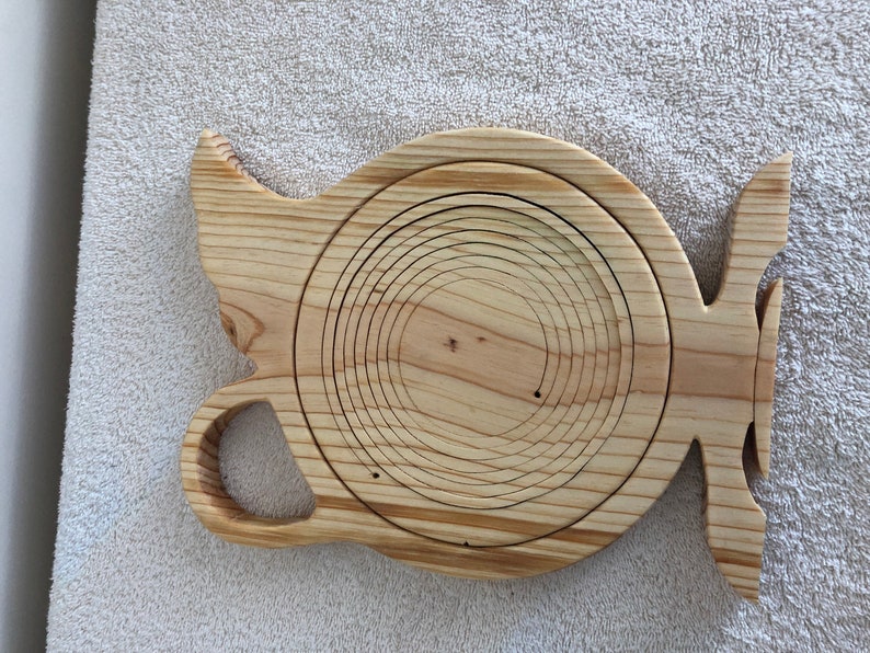 Solid Southern Pine Collapsible Basket Accent Handmade on Scroll Saw