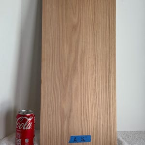 1/4" Solid Red Oak Wood Board: 220 Grit Sanded - Scroll Saw & Craft Ready
