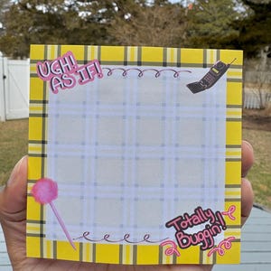 Clueless 4” stickynote pad