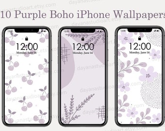 Purple Wallpaper Iphone Etsy