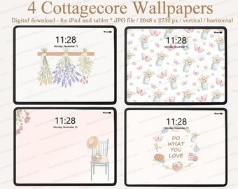 iPad Wallpapers Aesthetic, Cottagecore iPad Background, Boho iPad Wallpaper, Cute Tablet Wallpaper, Autumn , Fall, Instant Download