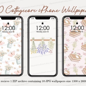 Cottagecore Phone Wallpapers, iPhone Wallpapers Aesthetic, Cute Android Wallpaper, Retro Wildflowers  Wallpapers, Floral iPhone Wallpapers
