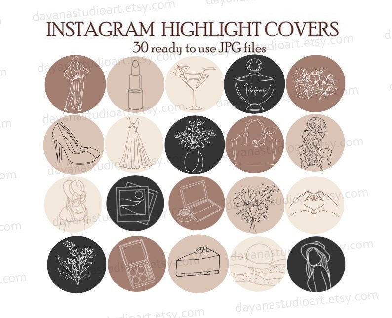 Instagram Highlight Covers Minimal Lifestyle IG Story Icons - Etsy