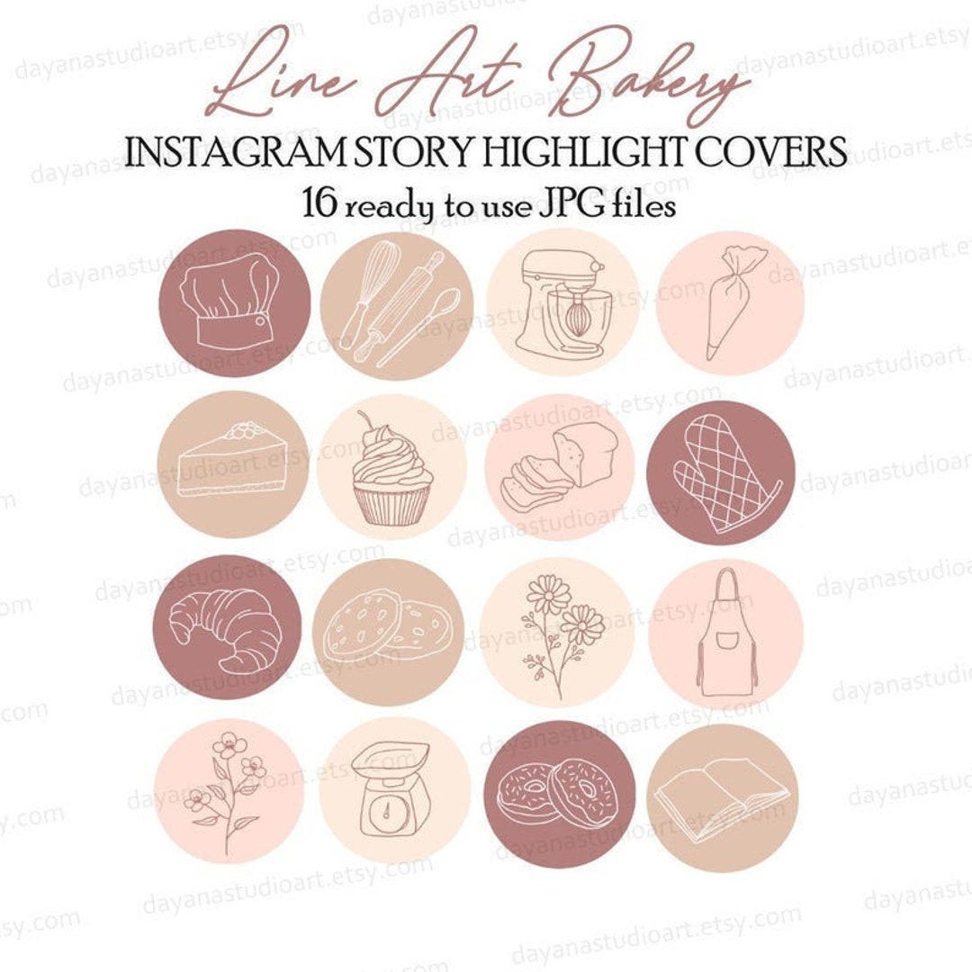 Instagram Highlights Covers Bakery Cake Highlights Instagram Highlight