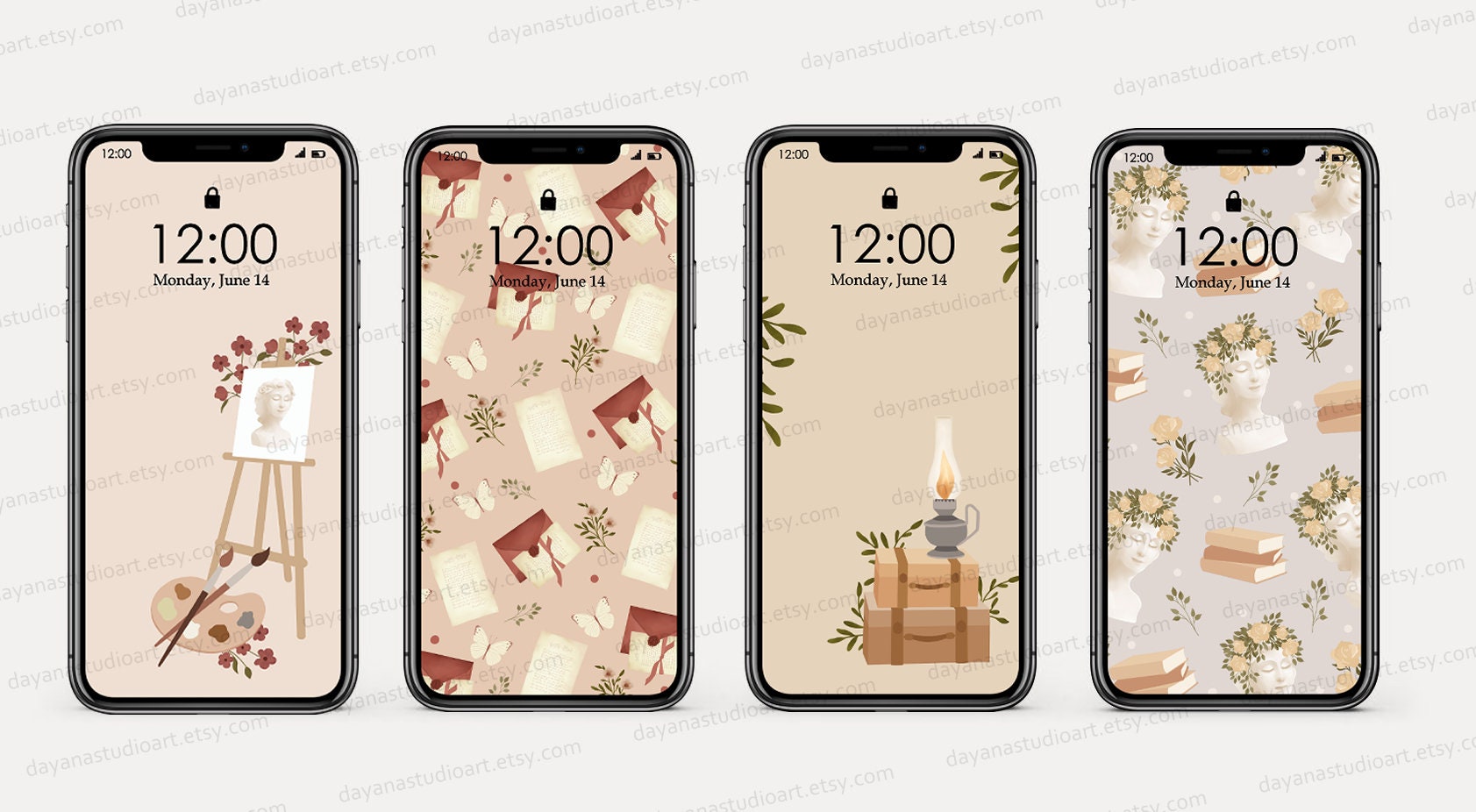 Vintage Dark Academia iPhone Wallpapers, Phone Wallpaper IOS, Android