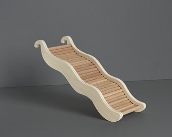 Hamster stairs, ladder, bridge, in natural wood (hamster accessories) (small animals, rodents)