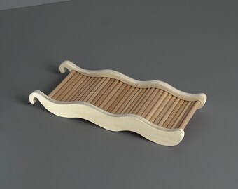 Fhiny Hamsterversteck Aus Holz – Mit Leiter, 2 Kammern, 19,8x19,8x9,4 Cm, Für Kleintiere