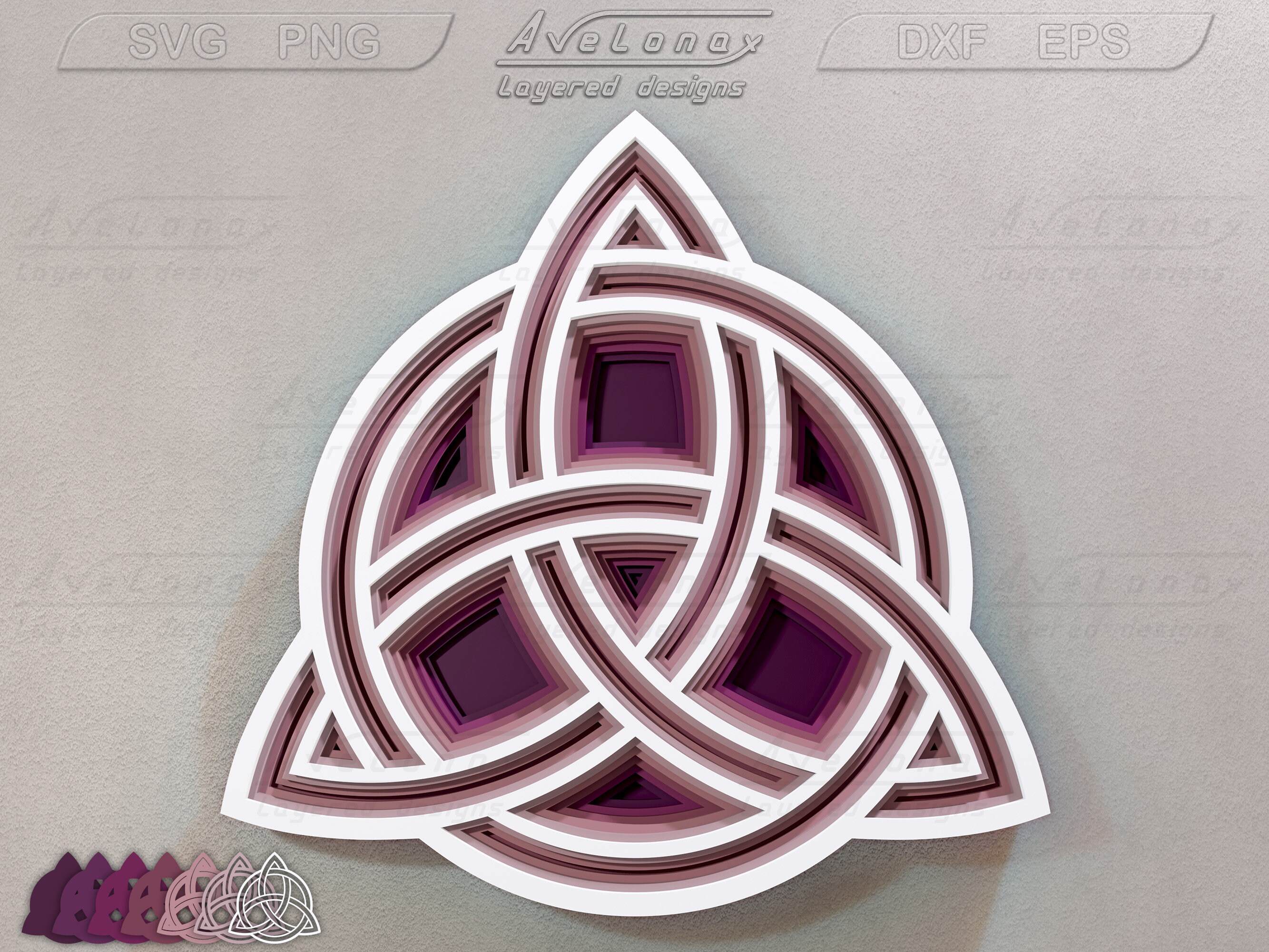 Download Multilayer Celtic knot SVG Irish svg 3d Mandala laser cut | Etsy