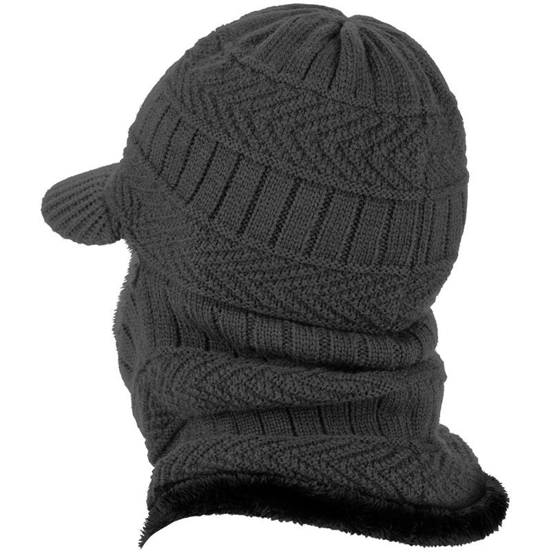 Men Winter Knitted Beanie Hat Wool Pilot Hat Bomber Hat Etsy